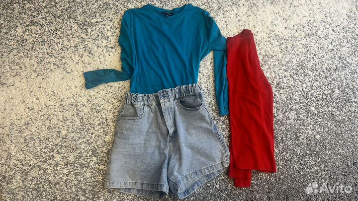 Шорты и 2 лонгслива