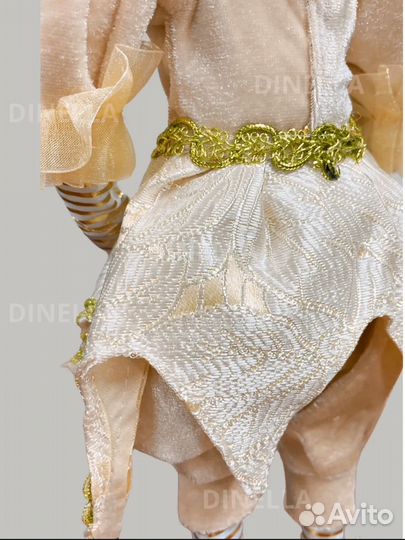 Фигура «Стоячая кукла» Цвет – золотистый, 53см