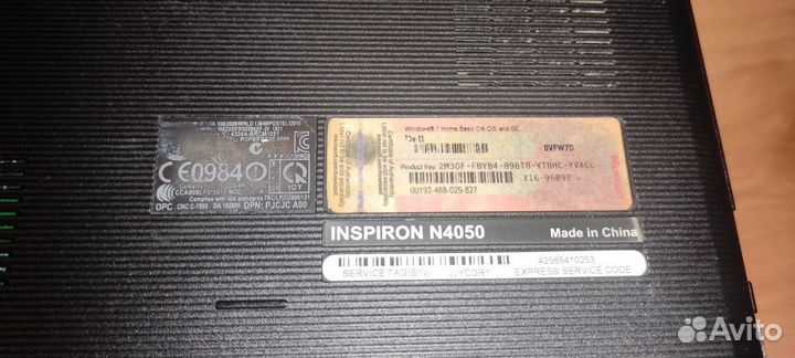 Ноутбук dell Inspiron N4050 на запчасти