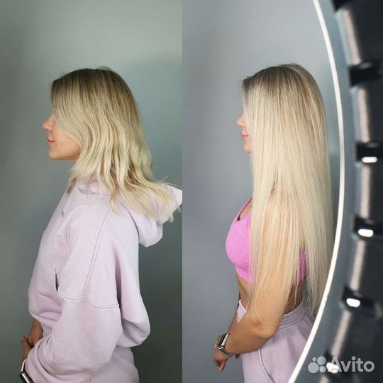 Наращивание волос. Горячее наращивание