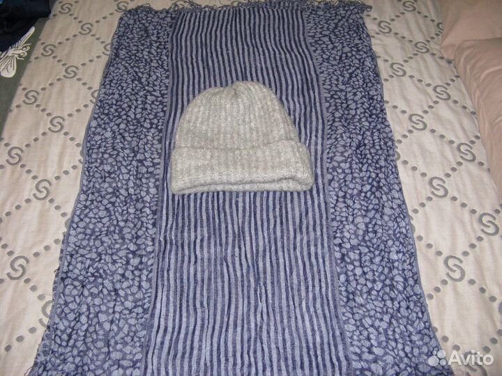 Комплект шапка и шарф женский