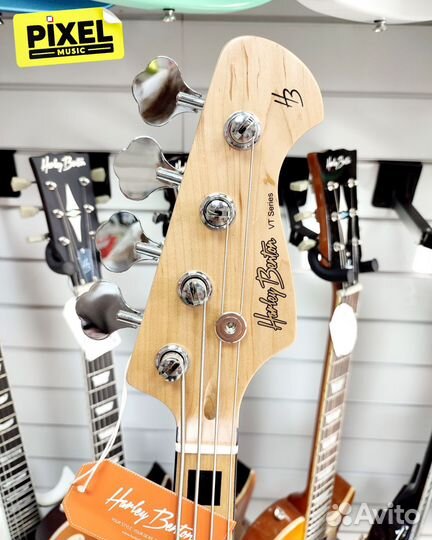 Бас гитара Harley Benton JB-75MN NA Vintage
