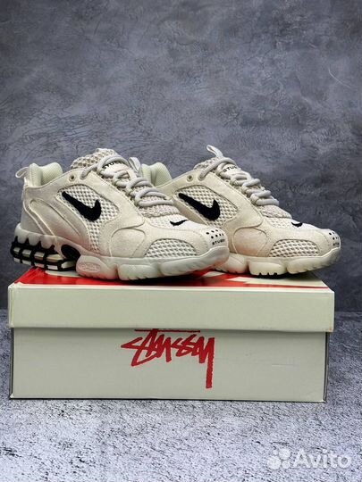 Кроссовки Nike Air Zoom Spiridon Stussy Fossil