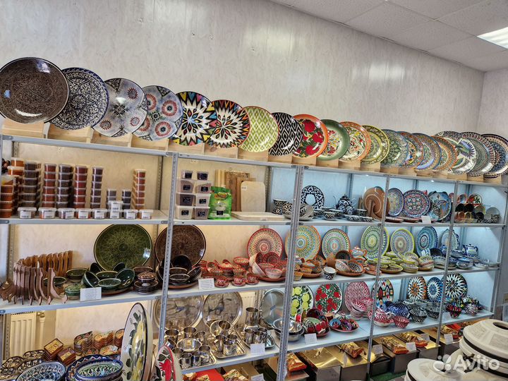 Риштанская, Узбекская посуда, ляган, пиала, косы