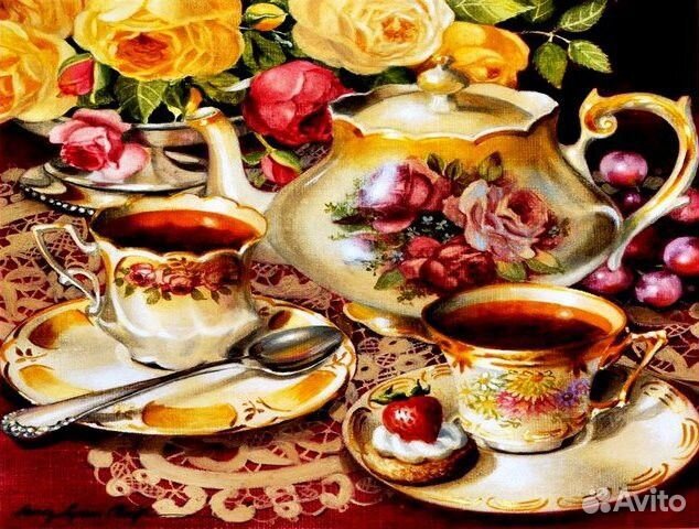 Алмазная вышивка стразами на холсте в наборах