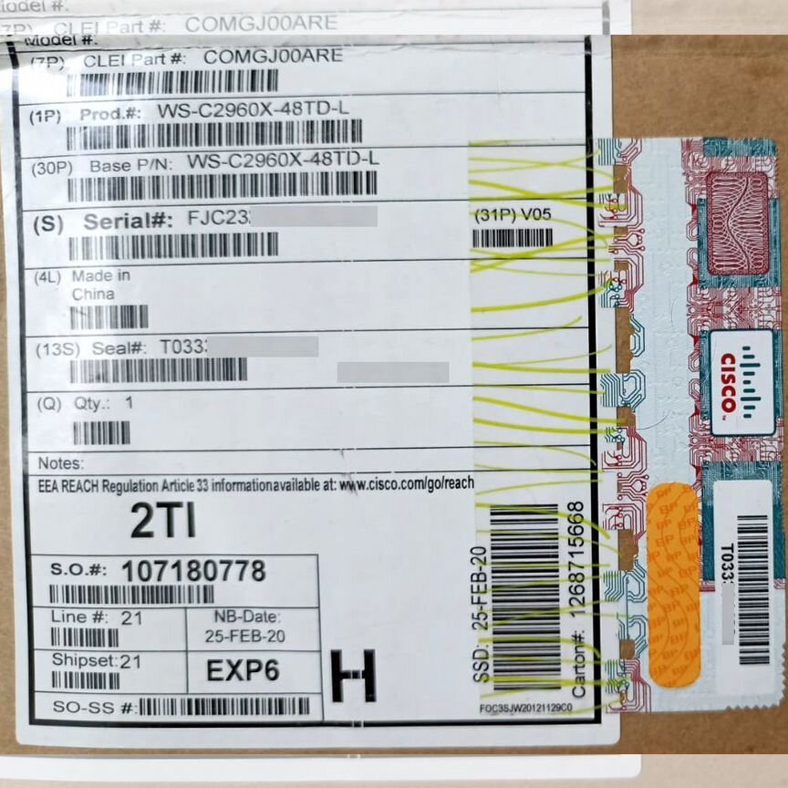 [WS-C2960X-48TD-L] Коммутатор Cisco Ws-C2960x-48td-L