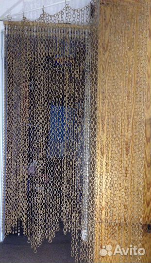Штора из соломенных колец