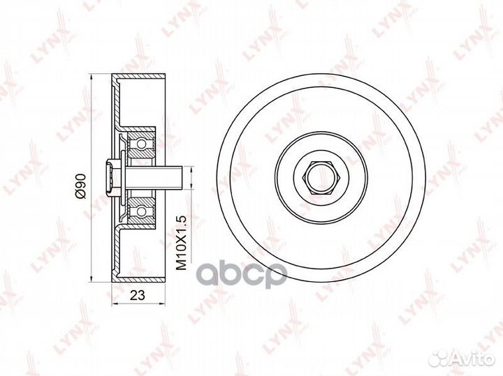 Ролик натяжной приводного ремня suzuki Grand Vi