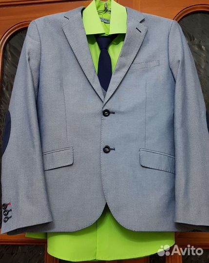 Пиджак + жилет + рубашка для мальчика р. 170