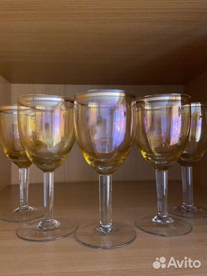 Фужеры цветное стекло СССР