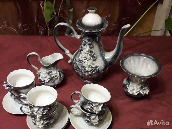 Сервиз пастух золотая роза Мадонна