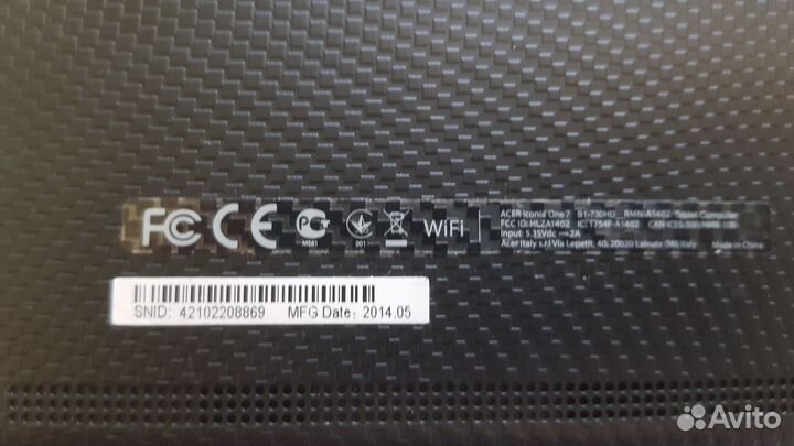 Планшет Acer Iconia One 7 B1-730HD