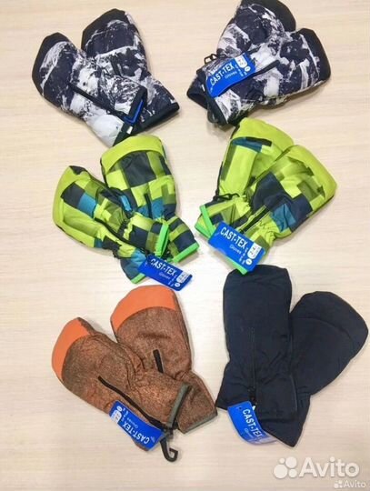 Варежки детские на замочке 2-4 новые