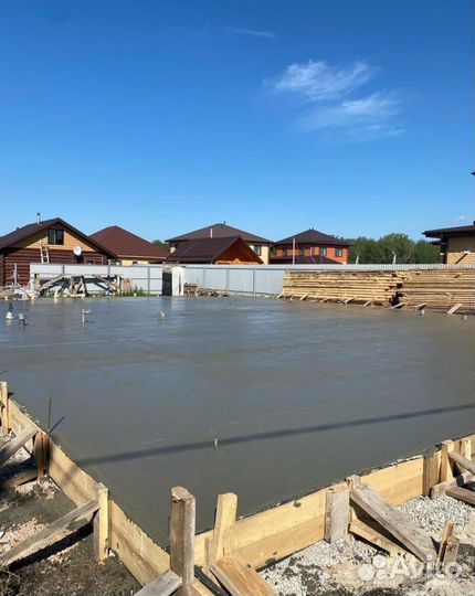 Фундамент Отмостка Бетонные работы Заезды