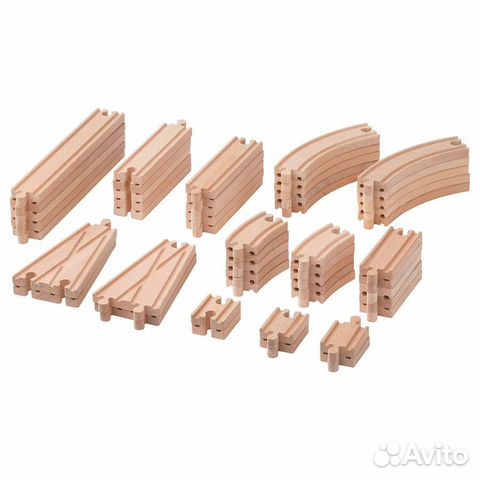 Набор рельс к железной дороге Икея 50 предм