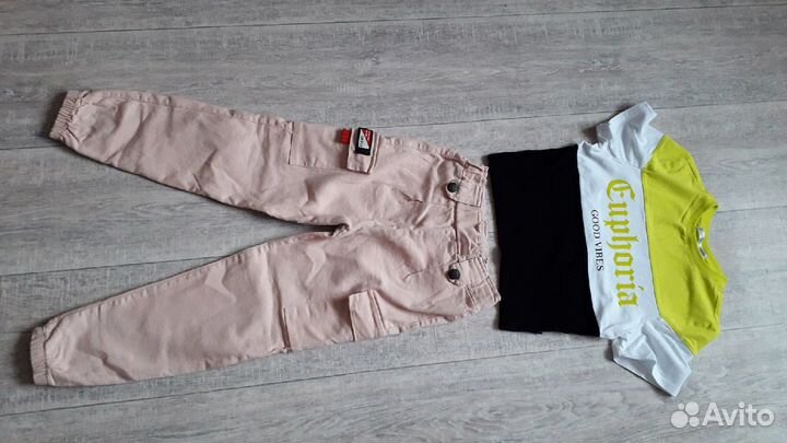 Брюки джогеры детские