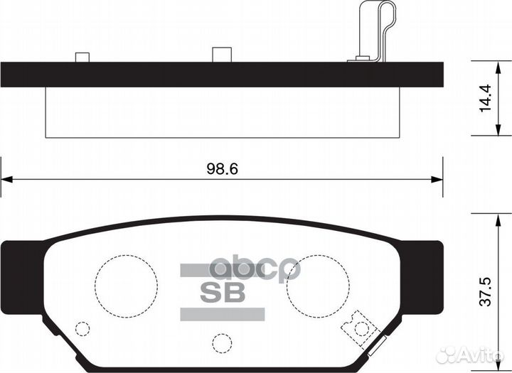 Колодки тормозные SP2105R Sangsin brake