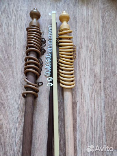 Карниз двухрядный метал, пластик 200 см