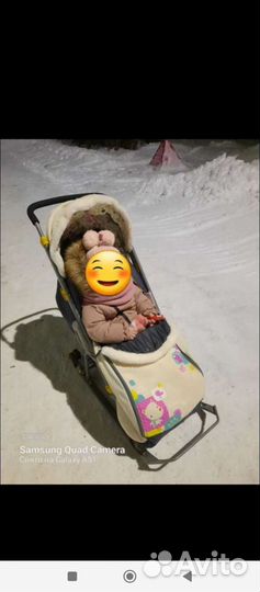 Коляска санки