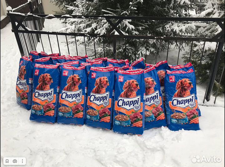 Сухой корм для собак Chappi 15 кг ассортимент