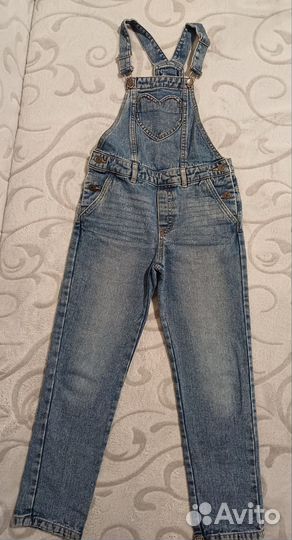 Джинсовый комбинезон для девочки 140