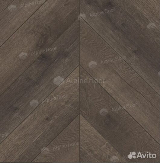 Spc ламинат Alpine floor LVT Дуб Антарес Chevron