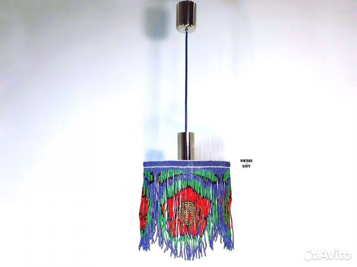 Люстра из бисера винтаж, Чехословакия,60-70-е гг