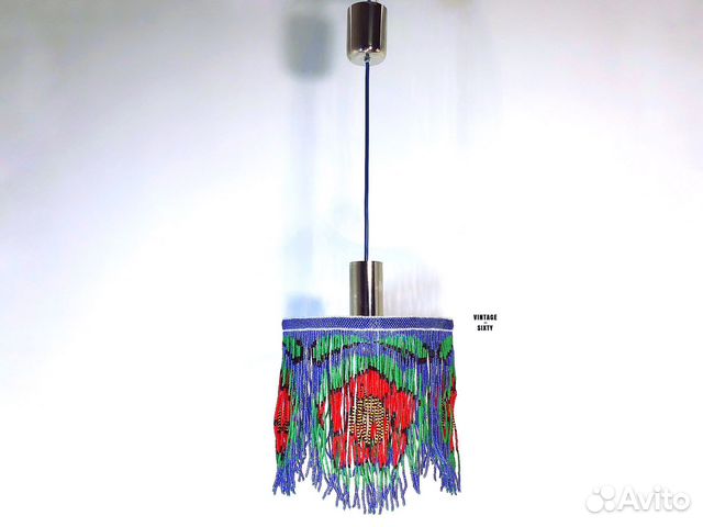 Люстра из бисера винтаж, Чехословакия,60-70-е гг