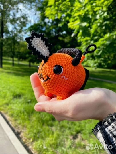 Почита Chainsaw man Вязаные игрушки