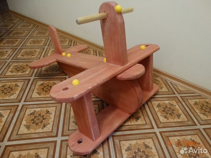 Эко Качели - самолёт из натурального дерева