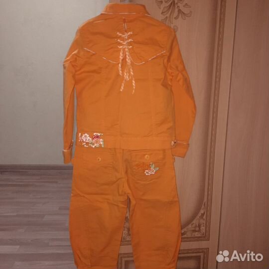 Джинсовый костюм на девочку