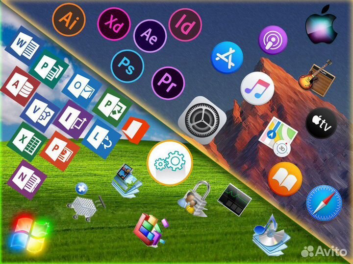 Установка программ windows macOS