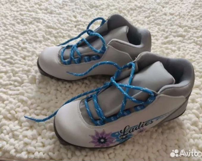 Лыжные ботинки женские детские размер 37