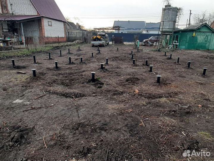 Винтовые сваи под ключ установка