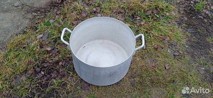 Большая алюминиевая кастрюля общепит cccp 20л