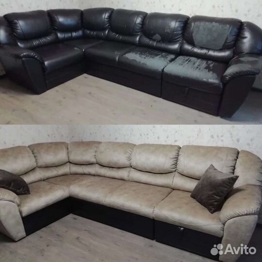 Ремонт и перетяжка мягкой мебели +химчистка