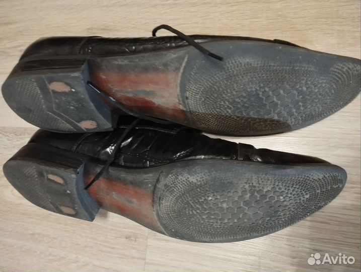 Мужские кожаные ботинки туфли Zenden