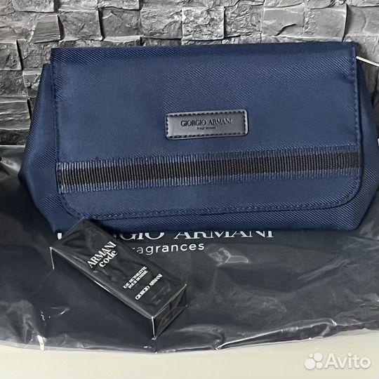 Набор Armani code с косметичкой (мужской)