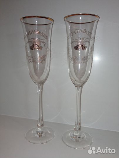 Фужеры бокалы праздничные свадебные