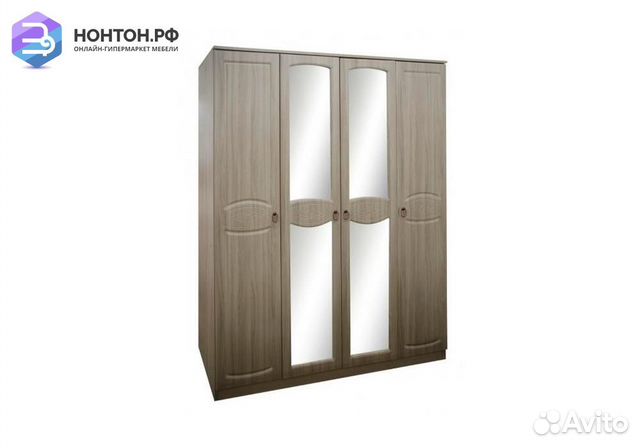 Шкаф 4-х створчатый Александрина ясень шимо