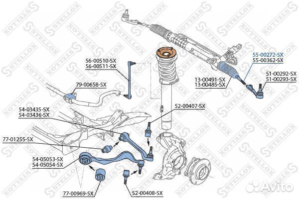 Тяга рулевая bmw e87/e90 04