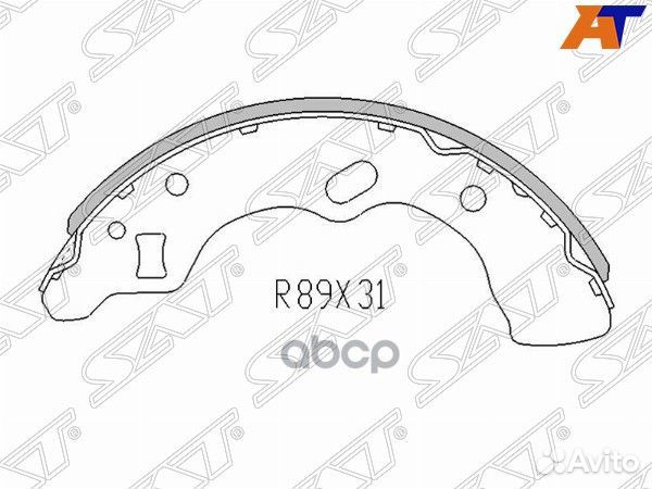 Колодки тормозные STD1Y12638ZB Sat