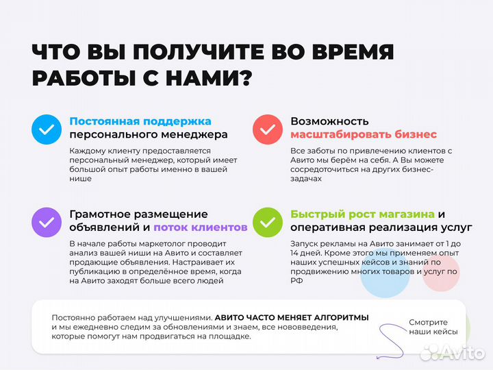 Авитолог / Продвижение на Авито / Под ключ