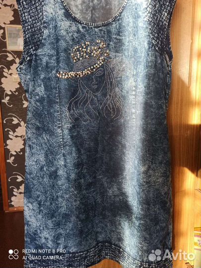 Джинцовый платье-сарафан