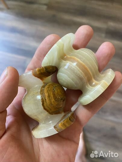 Подсвечник камень Оникс