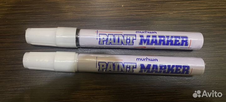 Маркер paint marker черный и белый