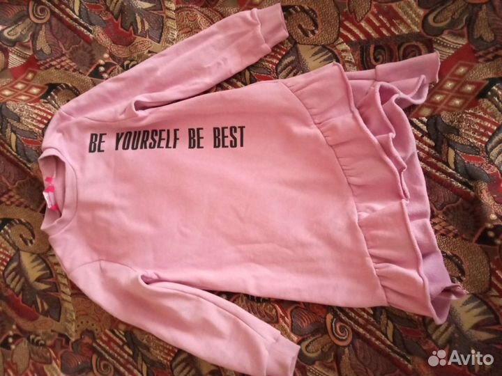 Платье для девочки утеплëнное 134