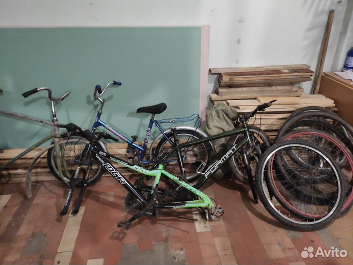 Велосипеды в разборе и под восстановление