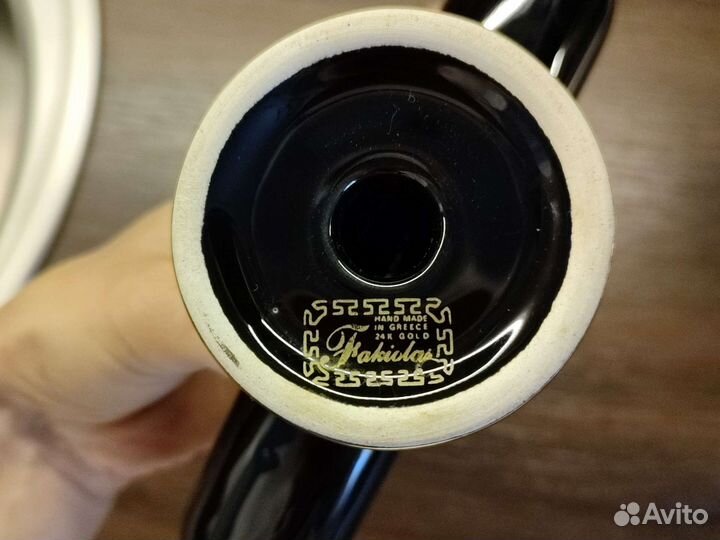 Салфетница керамика Fakiolas, Греция, позолота 24k