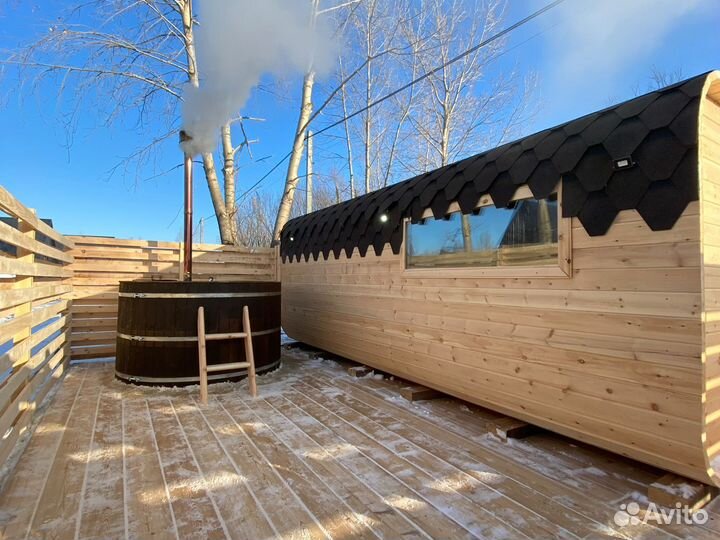 Русская баня на дровах с Купелью